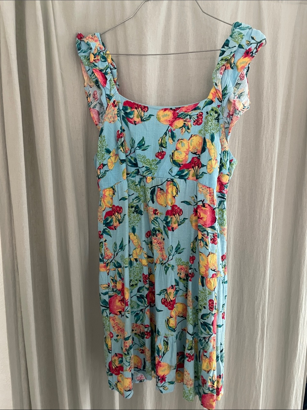 Lauren Conrad Sundress with Yellow & Pink Fruit